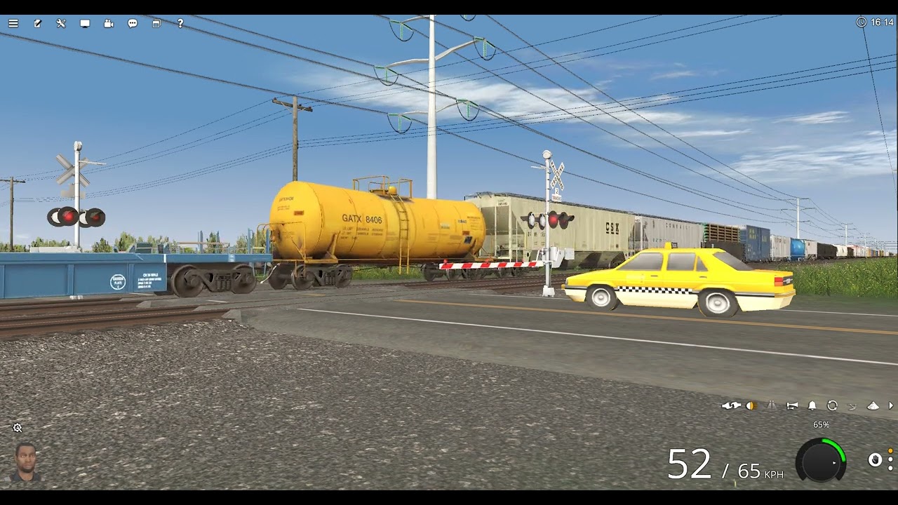 TRS22 CSX manifest train