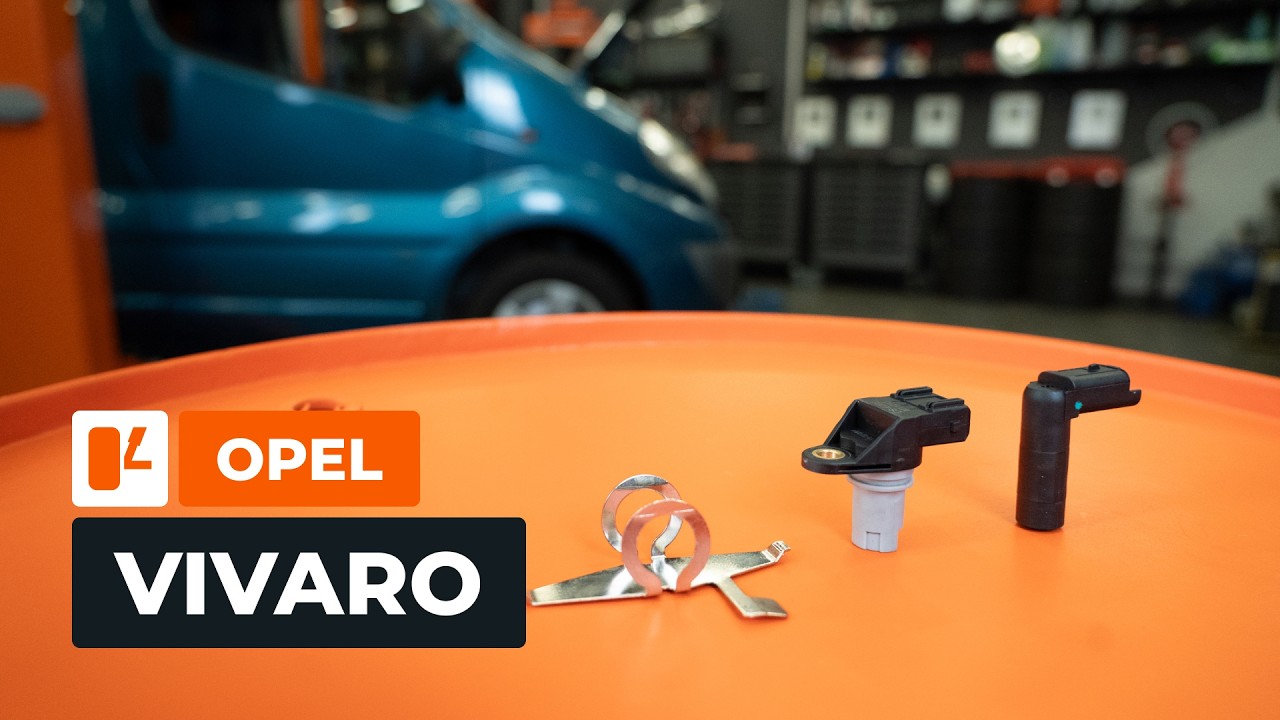 Kaip pakeisti skirstymo ir alkūninio veleno padėties jutiklius OPEL VIVARO A Van [AUTODOC PAMOKA]