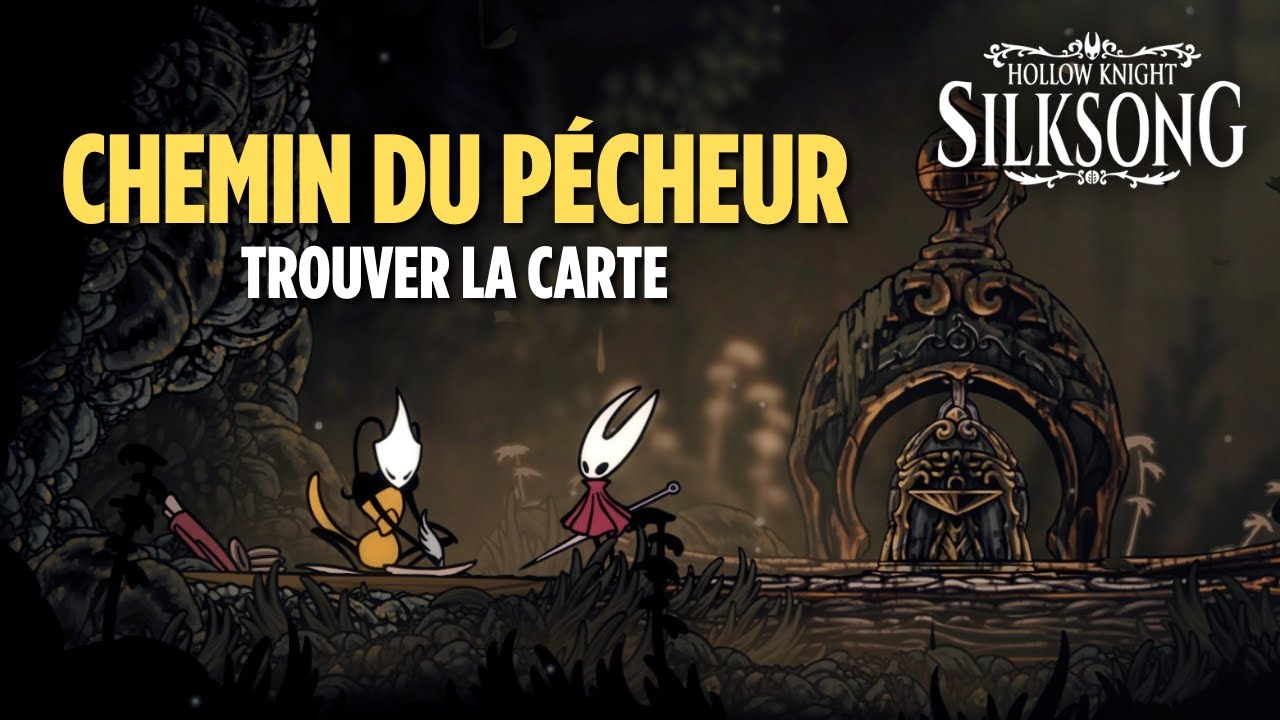 Carte du Chemin du P&eacute;cheur - Hollow Knight Silksong