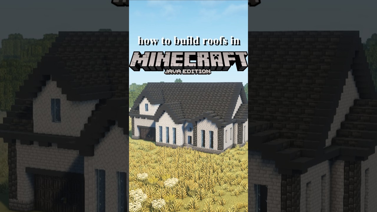 How To Build Roofs In Minecraft #minecraft #minecrafttutorial #minecraftbuildideas