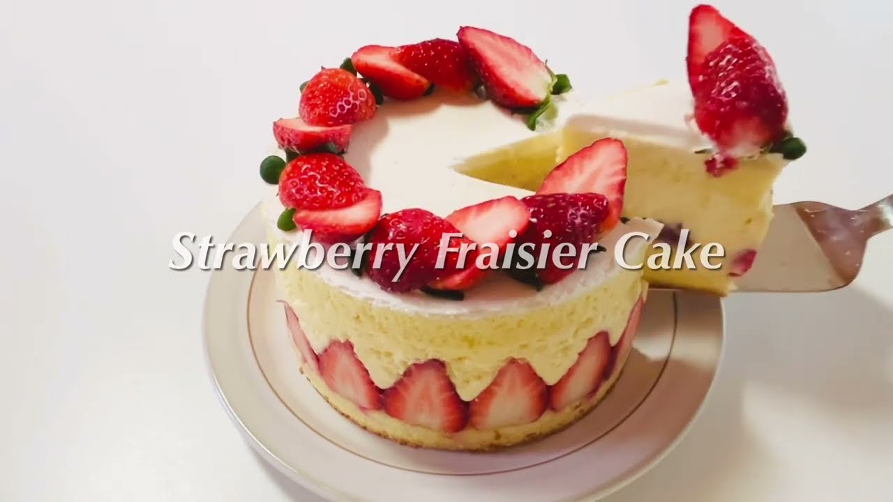 딸기 프레지에 케이크 만들기🍓크리스마스 홈베이킹 | Strawberry Fraisier Cake Recipe 