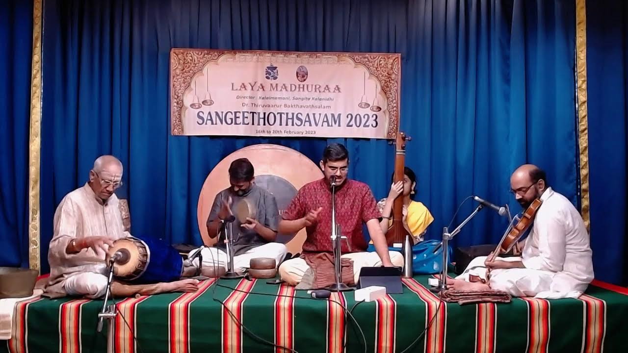 LAYA MADHURAA SANGEETHOTHSAVAM 2023 - Vid.Sikkil Gurucharan Concert