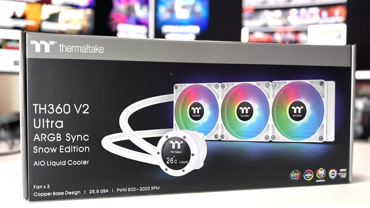 The Best Looking AIO Cooler -  The all-white Thermaltake TH360 V2 Ultra ARGB Sync AIO