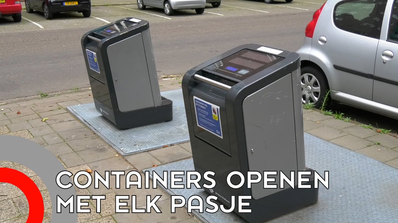 Ondergrondse containers kunnen met elk pasje worden geopend