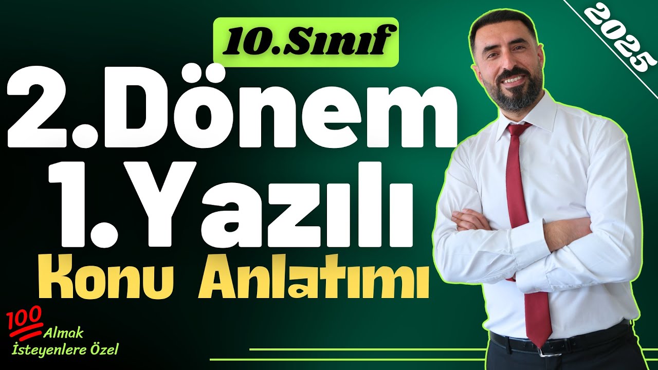 10.SINIF 2.DÖNEM 1.YAZILI KONU ANLATIMI / Edebiyat Sınavına 💯 Hedefiyle Çalış!