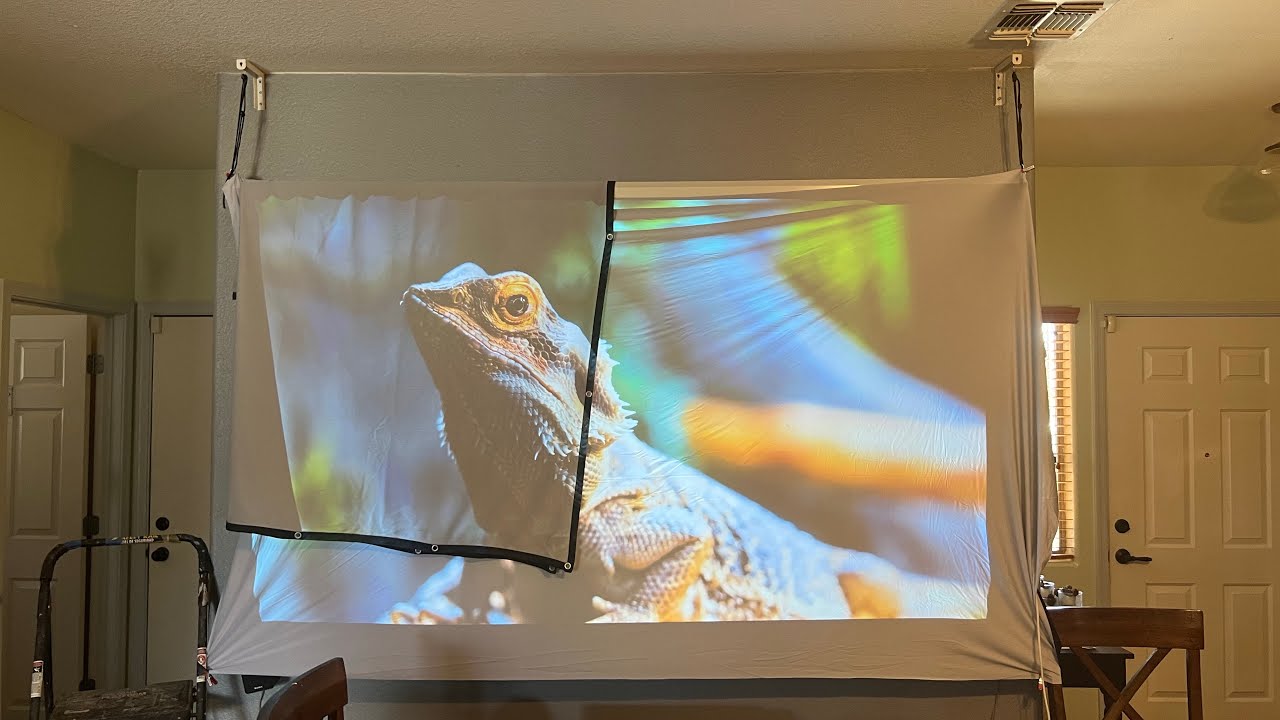 Projector Screen DIY Elastic Polyester Material 59x105 inch for Max 130 inch