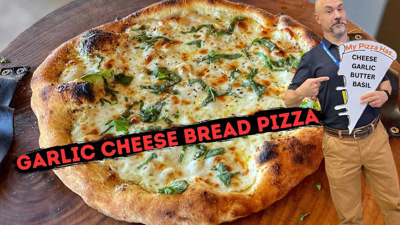 GARLIC CHEESE BREAD PIZZA IN THE NEW BLACKSTONE LEGGERO PIZZA OVEN!