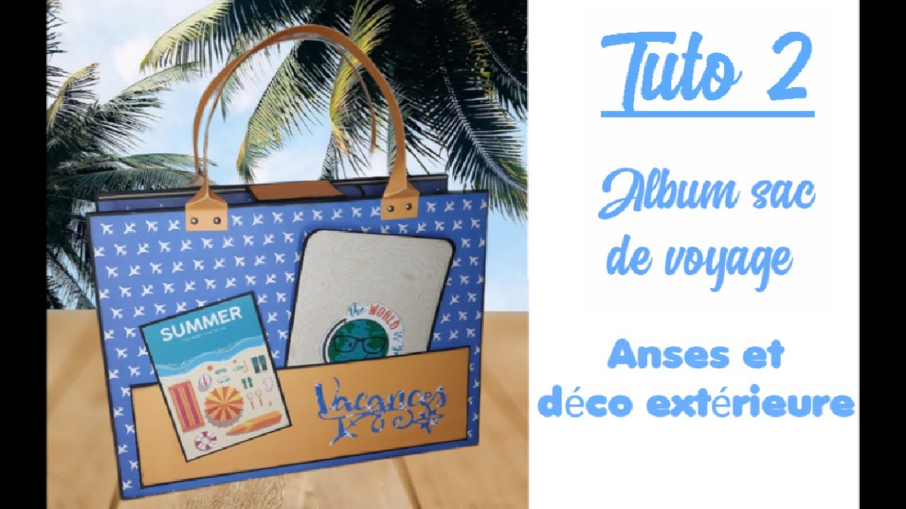 TUTO ALBUM SCRAPBOOKING * Let's the adventure begins * Anses et déco extérieure * Chat Scrap *