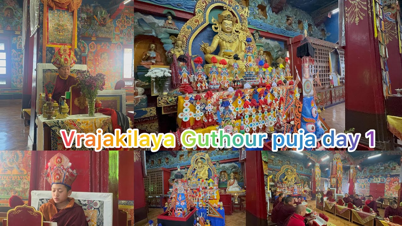 First day of vajakilaya Guthour puja at zangdhok palri monastery Kalimpong.@dorjeetamangvlog7356 