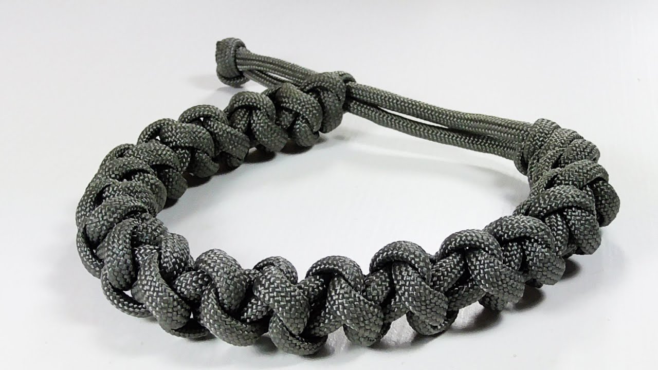 Mad Max Style Chain Paracord Bracelet design Whithout Buckle