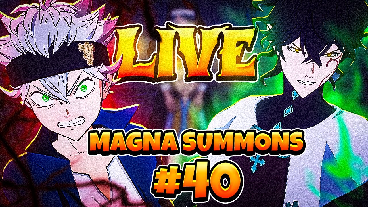 *NEW* HIP HOP MAGNA RELEASED!? BLACK CLOVER MOBILE CN | 40th BCM Stream | CN