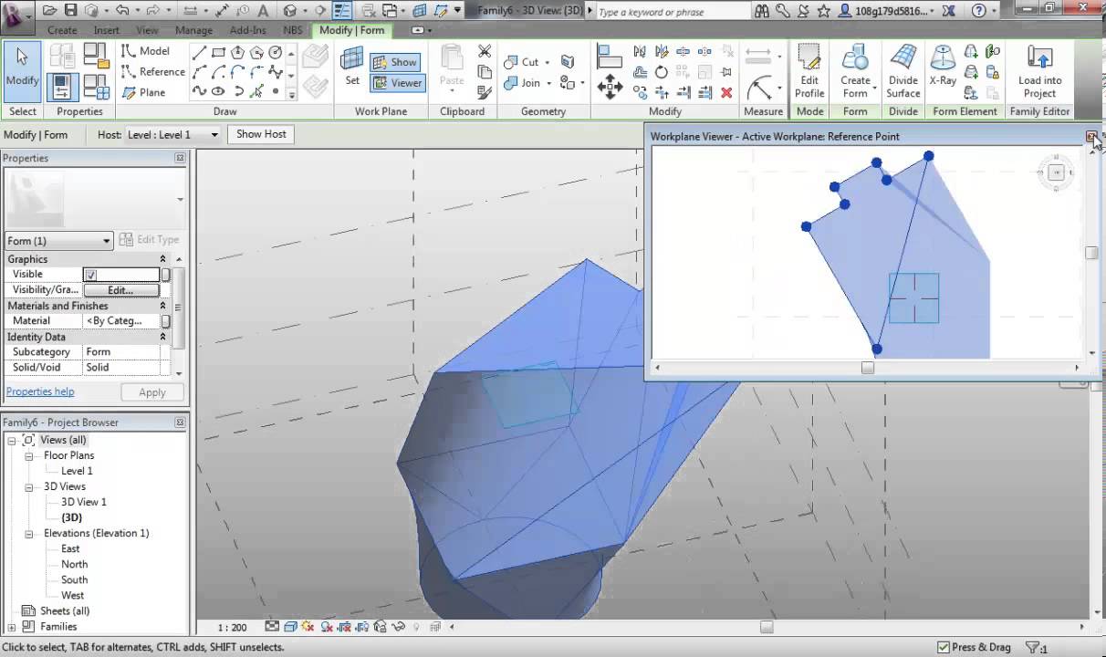 Revit 2 - 5 Pt1 Loft, Sweep, Revolve with Parameters