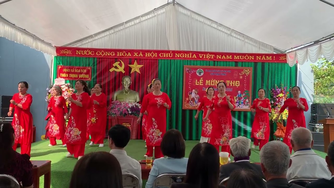 Văn nghệ chào mừng lễ mừng thọ cho người cao tuổi thôn Thịnh Vượng Xã Nga Sơn 