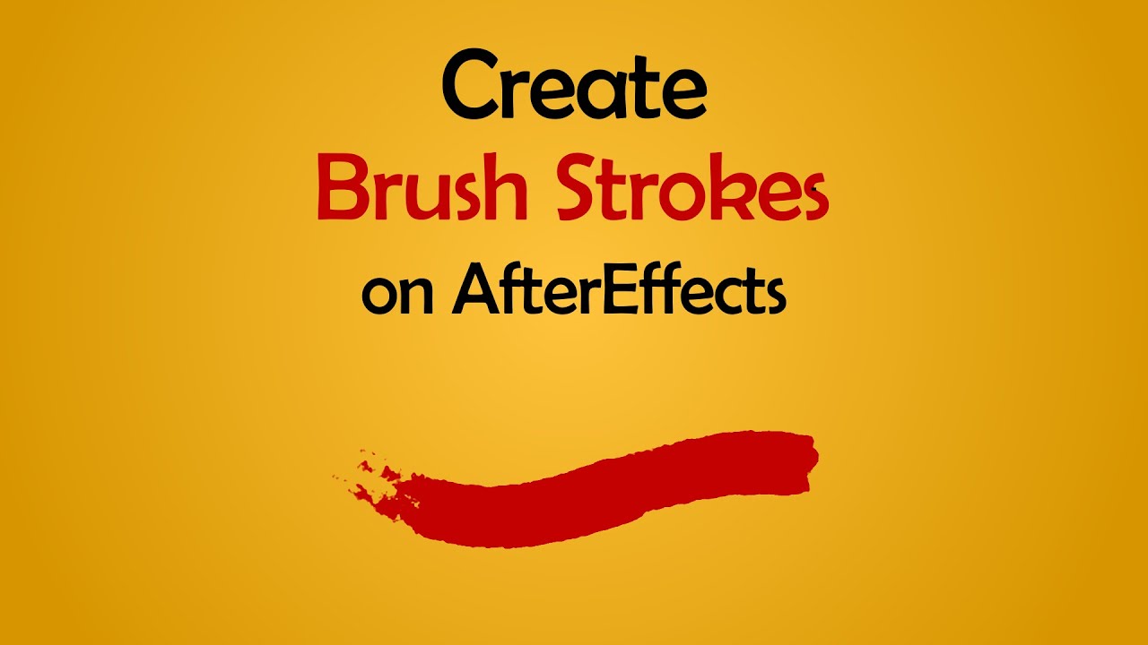 Create Brush Stokes on aftereffects| #aftereffects | #tutorials | #training | #tipsandtricks