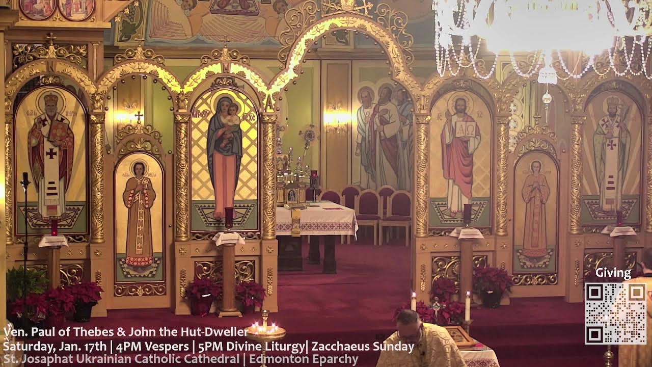 Saturday, Jan. 17th | 4PM Vespers | 5PM Divine Liturgy| Zacchaeus Sunday