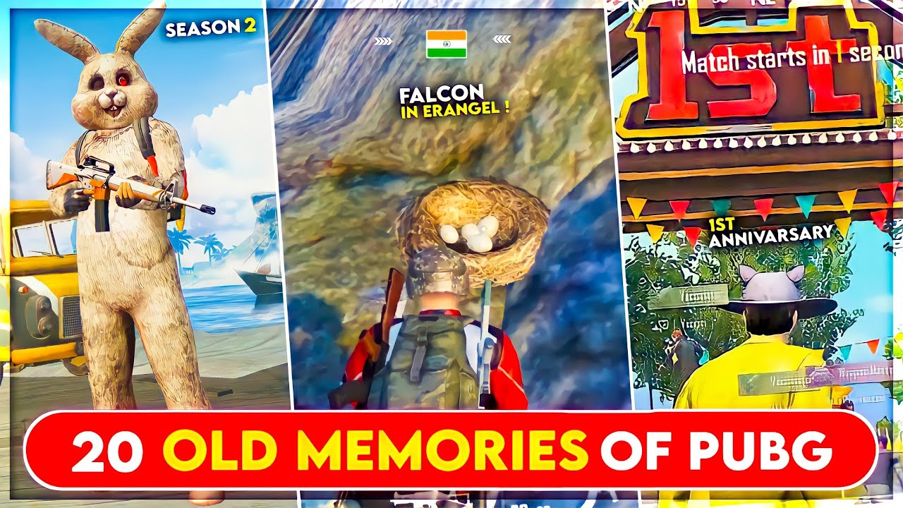 20 *OLD MEMORIES* OF PUBG MOBILE 😱 That will Remind you the old days 😍