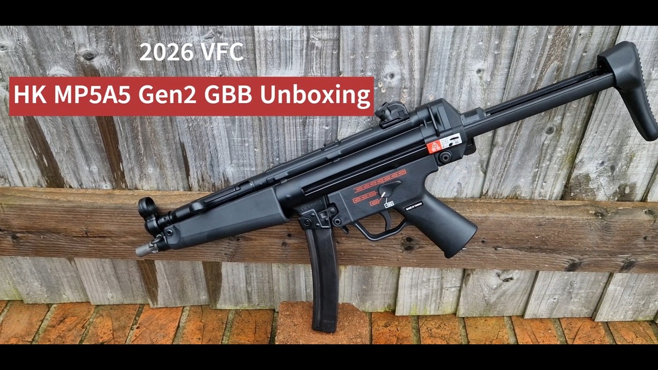 Распаковка пистолета-пулемета VFC MP5A5 Gen 2 GBB 2026 года выпуска.