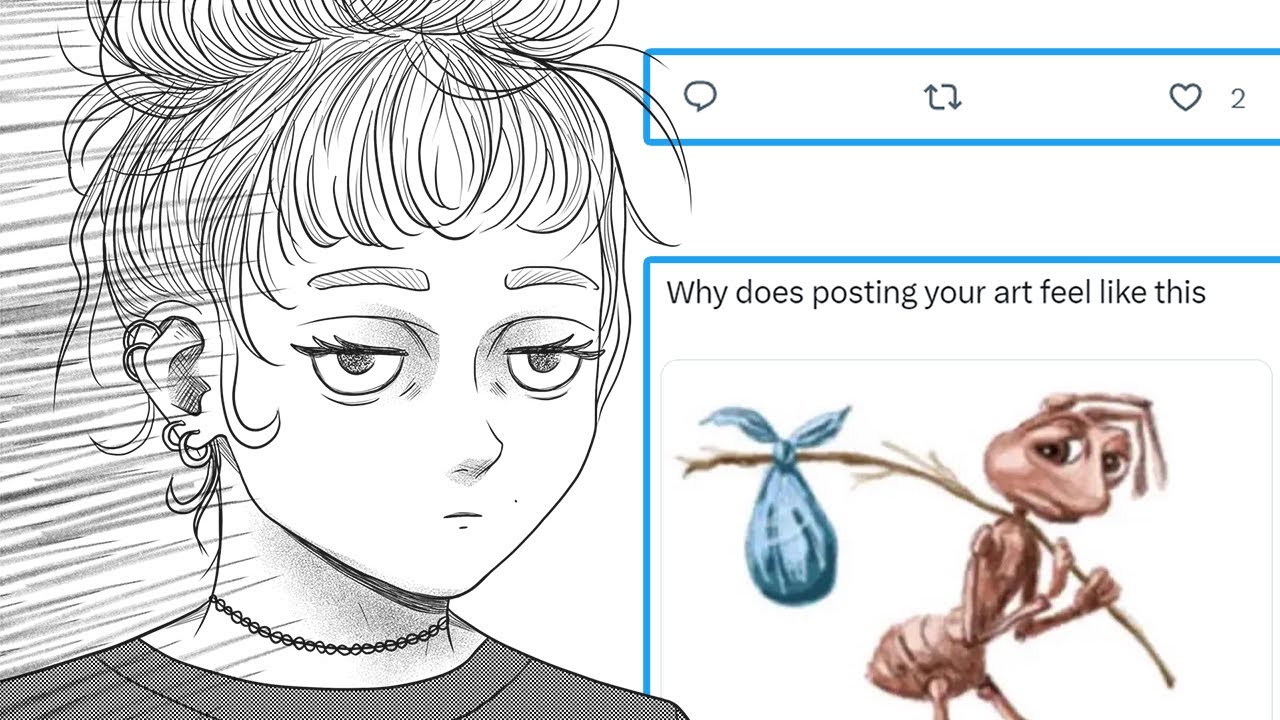 posting art on twitter