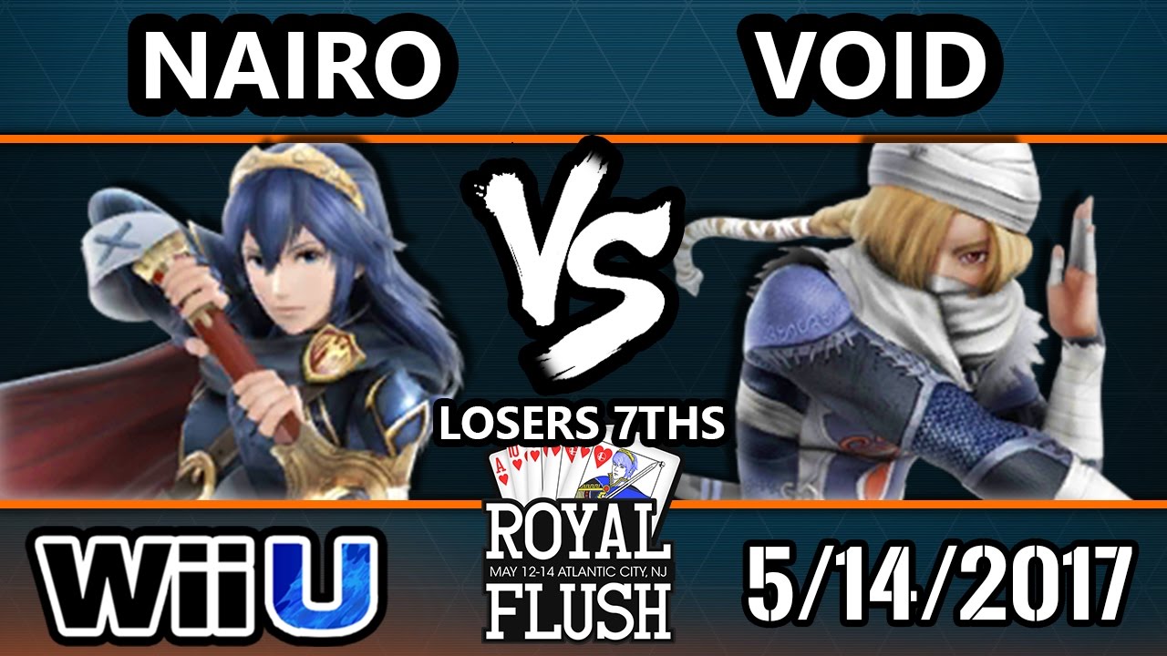 Royal Flush SSB4 - Nairo (Lucina) Vs. CLG | VoiD (Sheik) SSB4 Losers 7ths - Smash Wii U