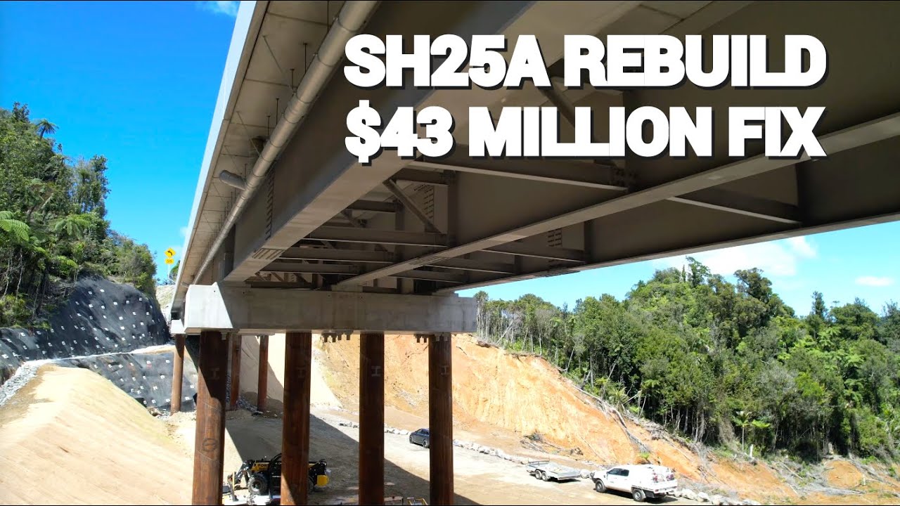 SH25A Kopu-Hikuai, Taparahi Bridge - Finished Slip Repair
