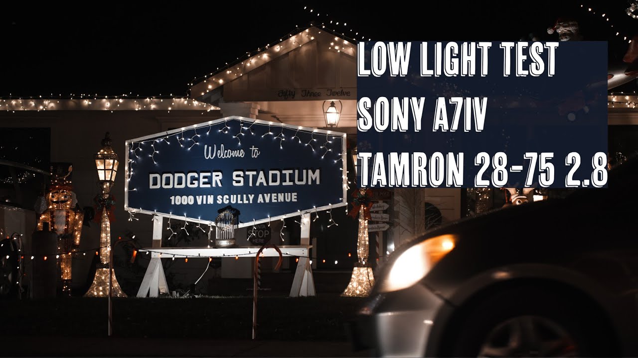 TAMRON 28-75 2.8 G2 | SONY A7IV LOW LIGHT TEST - CANDY CANE LANE