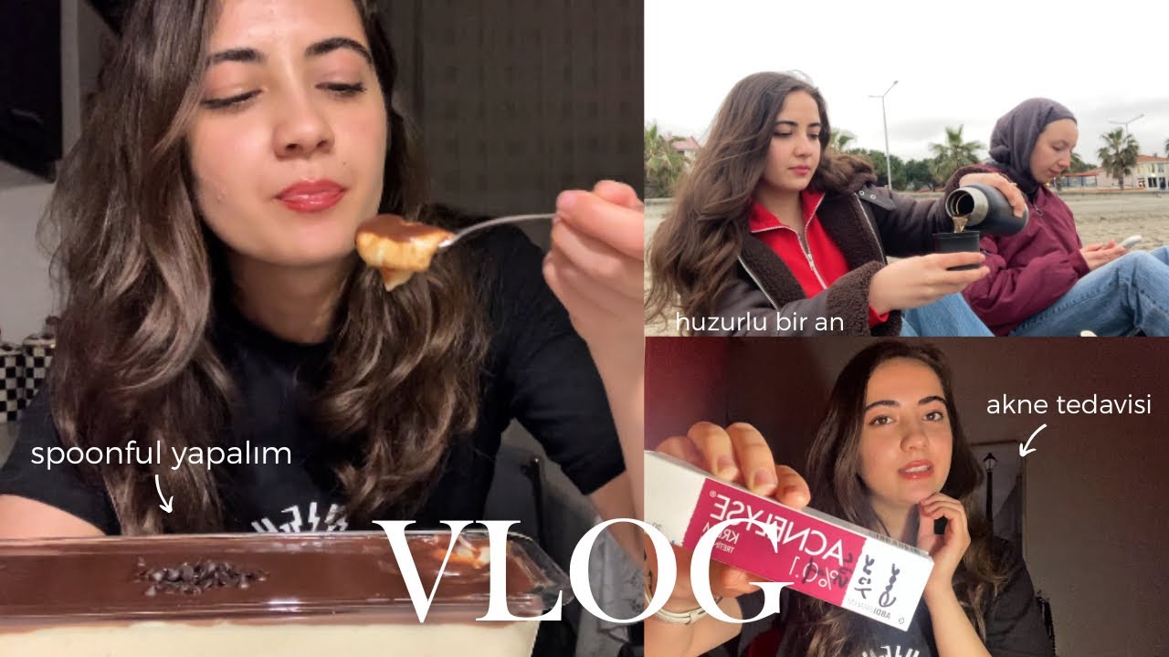Beraber spoonful tatlısı yapalım | vizelere çalışamıyorum, akne tedavisine başladım✨ #vlog