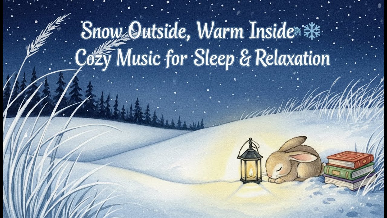 Snow Outside, Warm Inside ❄️ Cozy Music for Sleep & Relaxation
