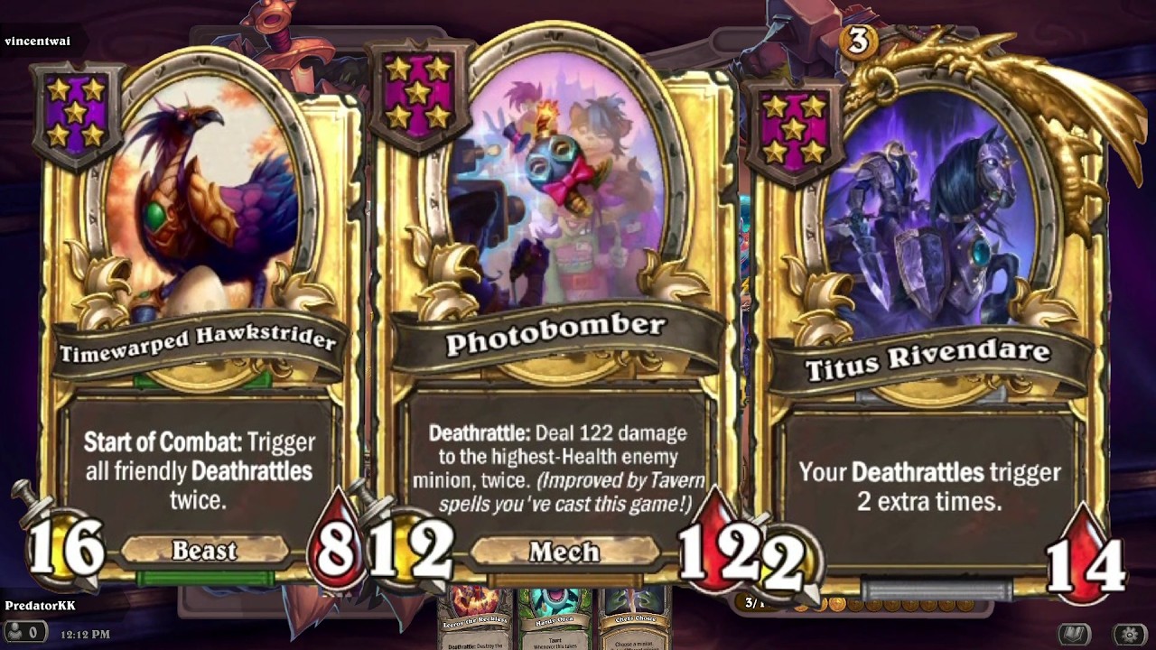 New Mech Photobomber Build| hearthstone battlegrounds | @PredatorKKIN