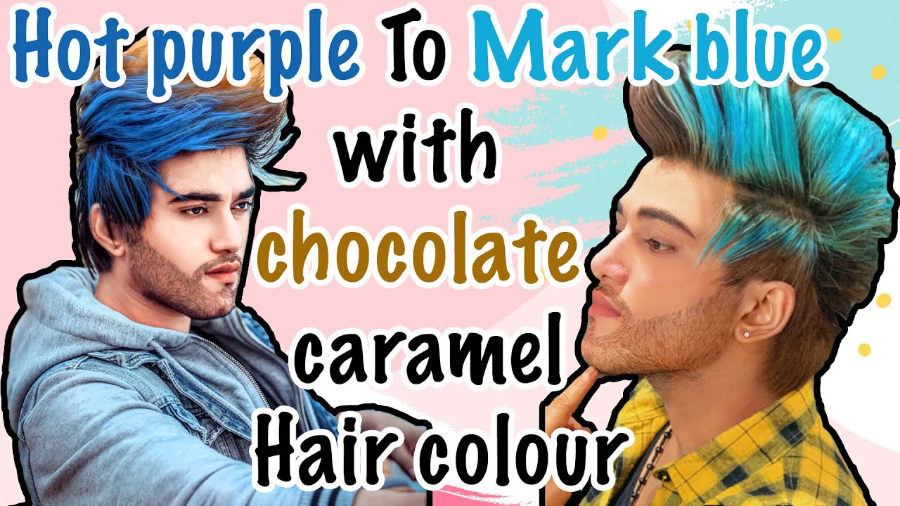 HOT PURPLE to MARK BLUE CARAMEL HAIR COLOUR | SAMEER MARK