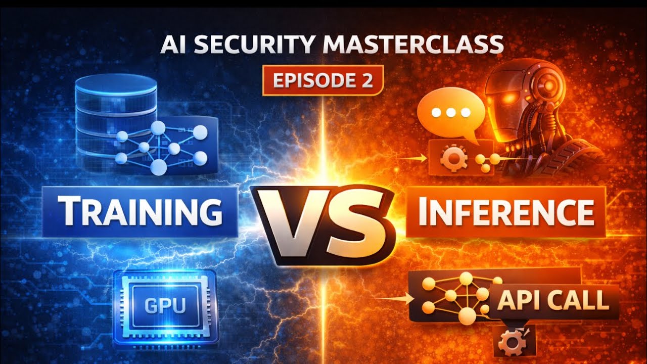 Training vs Inference in AI — The Security Implications #2 ( AI Security MasterClass ) 