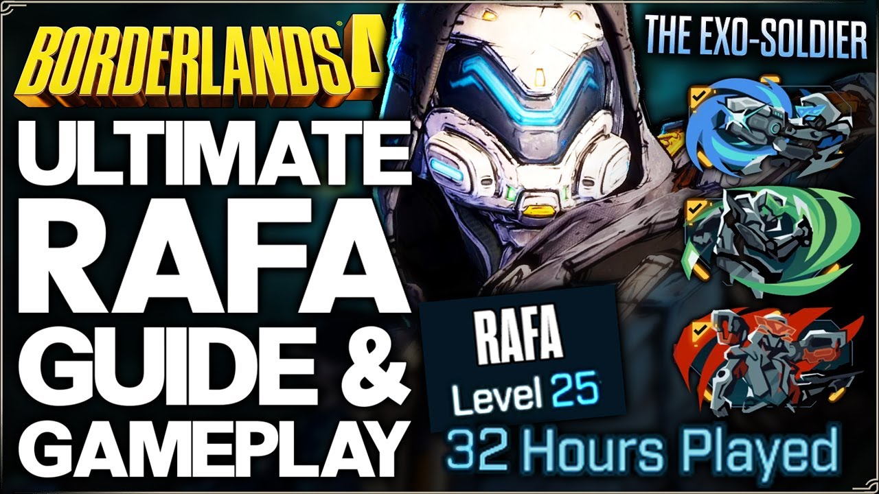 Borderlands 4 - Full Rafa the Exo-Soldier Guide - High Level Gameplay, All Skills, Builds & More!