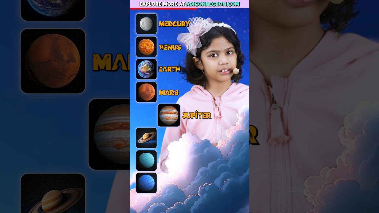 8 Planets 🪐 in the Solar System, General Knowledge for Kids,  Adi Keshari Connection #shorts