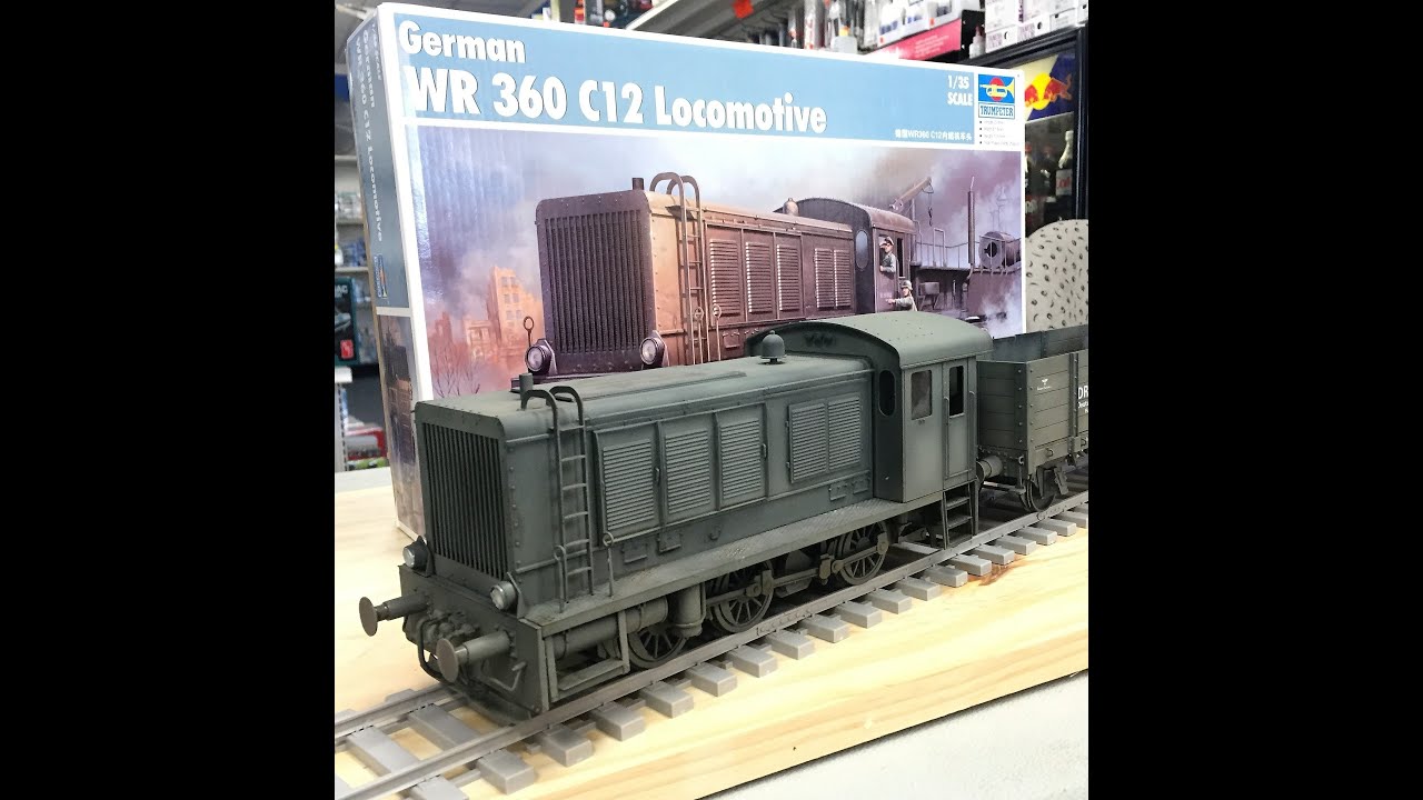 Building the Trumpeter 1/35  WR 360 Locomotive, plastic model for train diorama