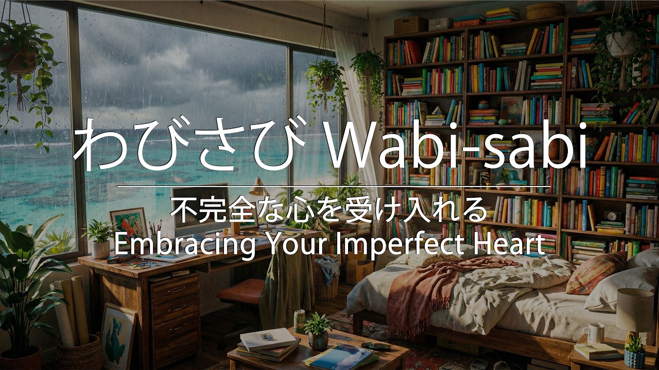 「わびさび」Wabi-sabi | 不完全な心を受け入れる | Embracing Your Imperfect Heart | Rainy Window 🌧️