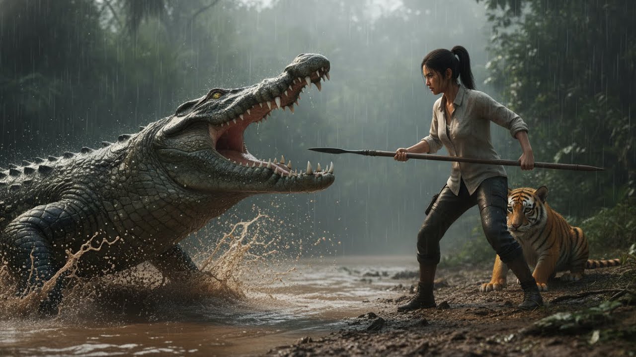 Part 3 Survival Girl Camping Alone on a Desert Island| Fight with wild crocodiles