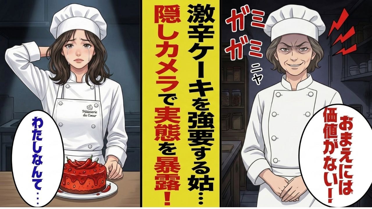 【漫画】【因果応報】道具を壊し、計量を狂わせる義母の嫁いびり。試食会での「賭け」と、妊娠によって研ぎ澄まされた嗅覚が暴いた義母の末路