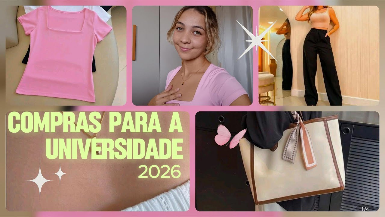 Compras para meu último ano na universidade 2026✨