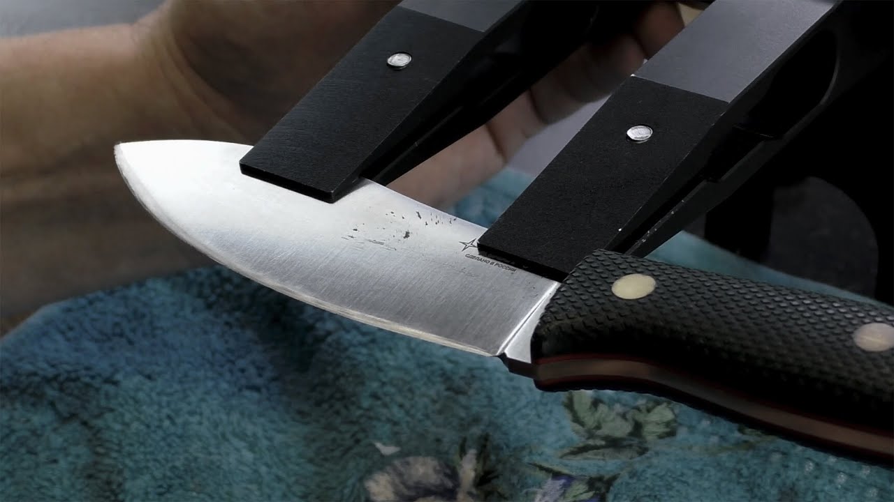 Исправление заточки на ноже Nessmuk Nord Hunter. Конвекс. Заточка на Профиль К03.
