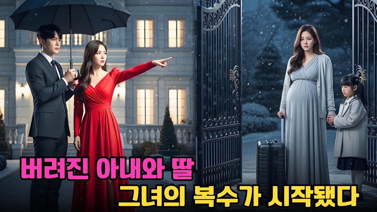 눈보라 속에 임신한 아내와 딸을 내쫓은 남편… 1년 후 그녀는 재벌 여회장이 되어 그의 인생을 무너뜨렸다!