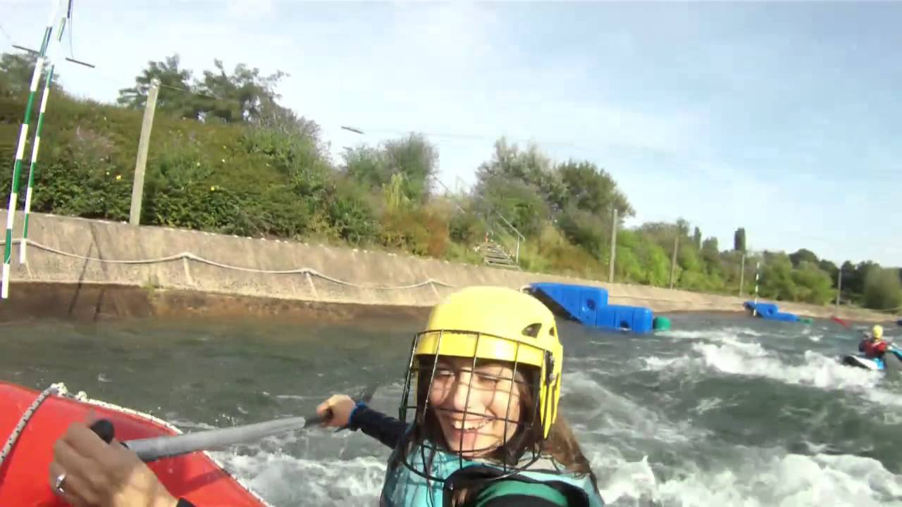 Vidéo de rafting à Cergy (base de loisirs)
