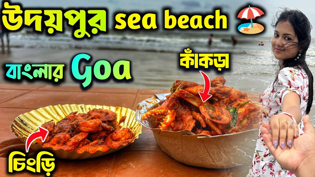 উদয়পুর Sea Beach বাংলার Goa| Udaipur Sea Beach 2025| Digha Udaipur Sea Beach| দীঘাতে কাঁকড়া খেলাম 😋