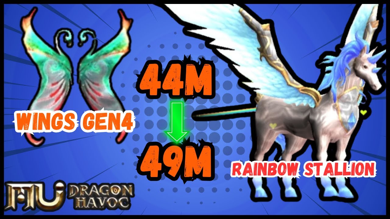Mu Dragon Havoc: Gastei 1.3 Milhões de Diamantes Na MELHOR Montaria e Asa 4! [PT-BR] [Mobile Game]