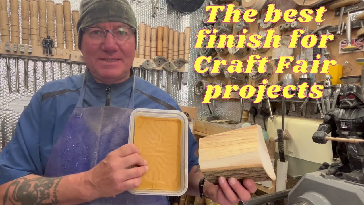 Woodturning. The best finish for Craft Fair projects.