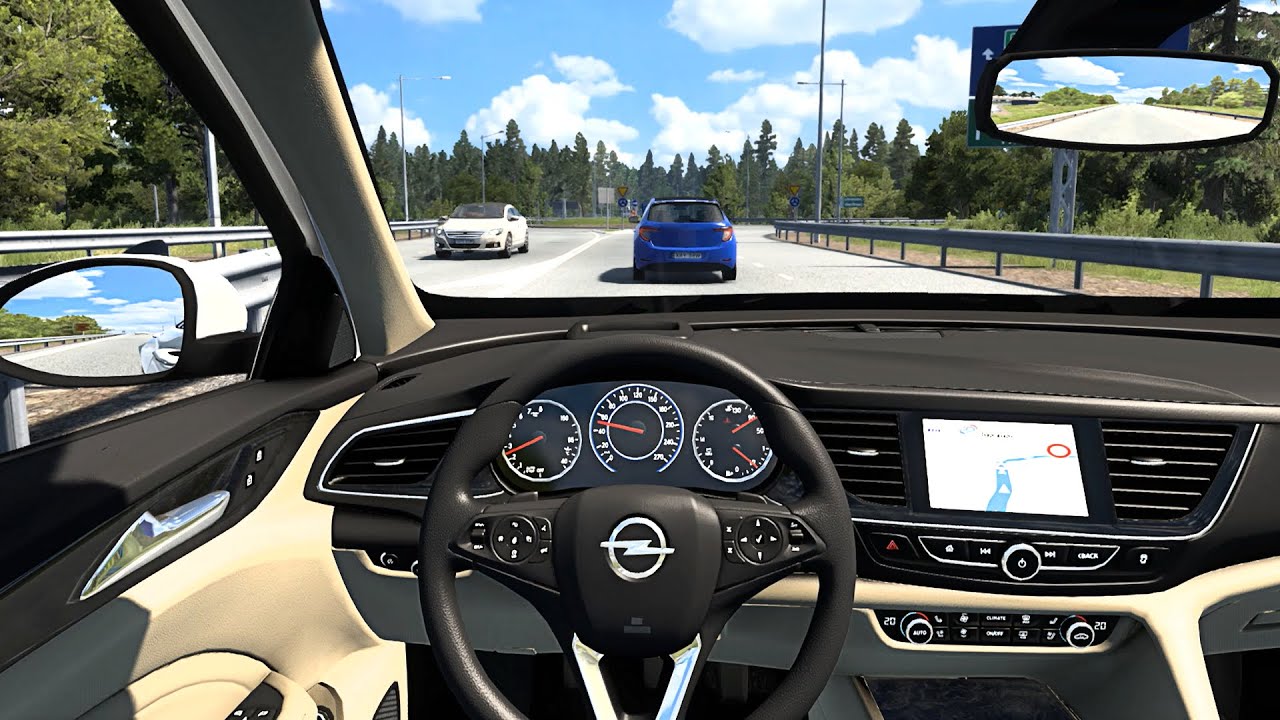 Opel Insignia Sports Tourer 2020 - Euro Truck Simulator 2 [Steering Wheel Game Play]