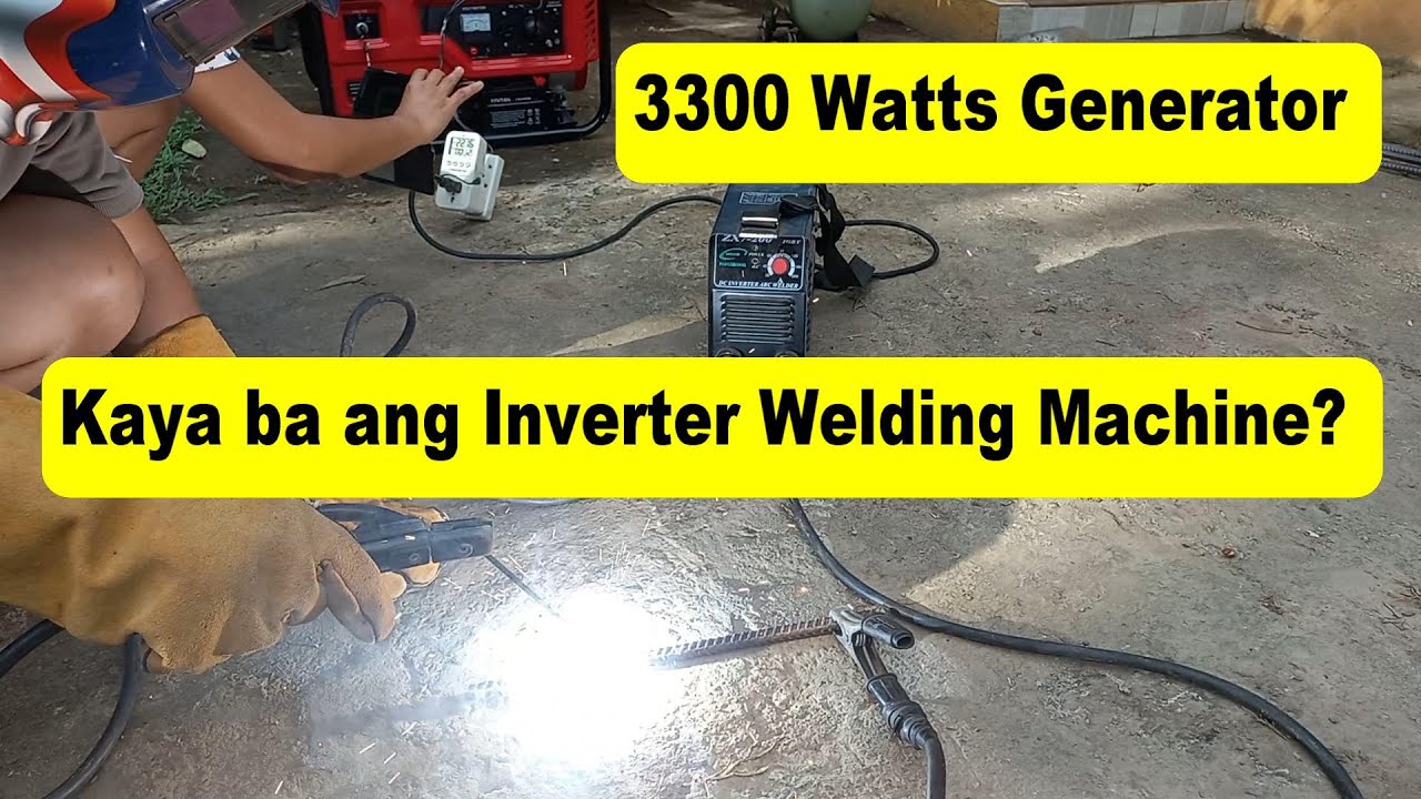 3300 Watts Generator Pinaandar ang Inverter Welding Machine