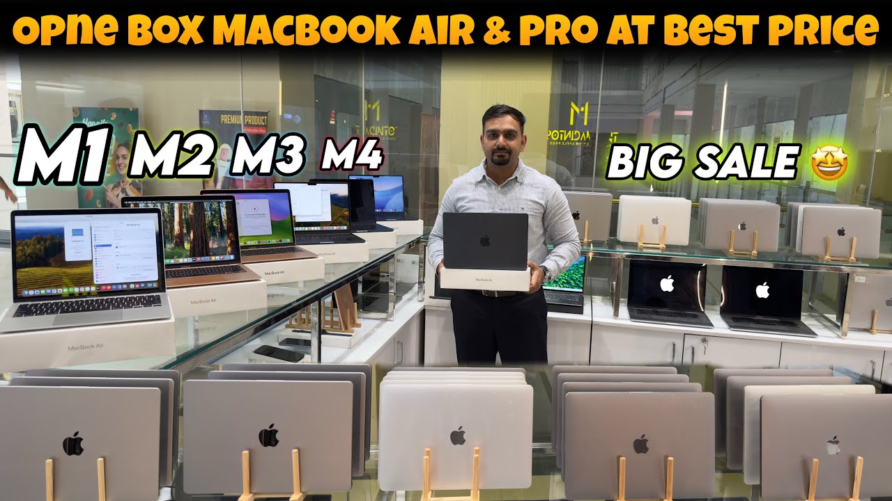 MacBook At cheapest Price Opne Box MacBooks M1 M2 M3 M4 13inch 15inch 16inch Laptop market Delh