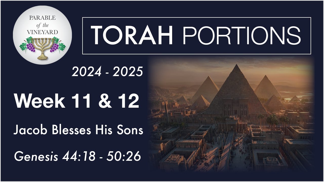 Torah Portion Week 11 & 12 - Genesis 41:1 - 50:26  (Heading to Egypt!)  2024 - 2025
