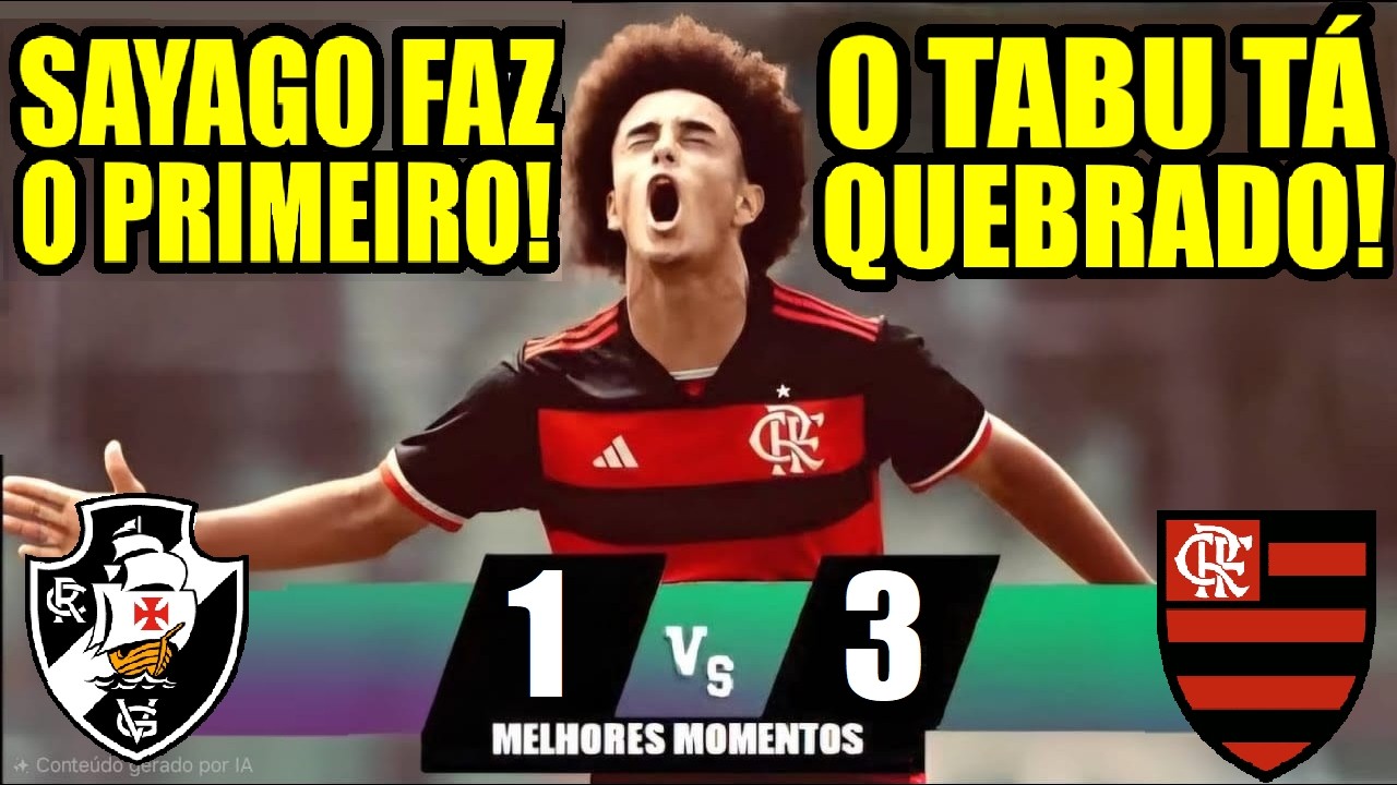 MELHORES MOMENTOS - VASCO 1x3 FLAMENGO - GOLS SAYAGO / RYAN ROBERTO / PABLO L&Uacute;CIO COPA RIO 2026