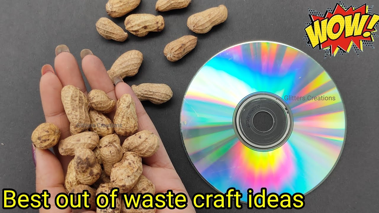 DIY 🤱Mother's day gift ideas/Peanut shell and Old CD Craft Ideas/Best out of waste craft ideas