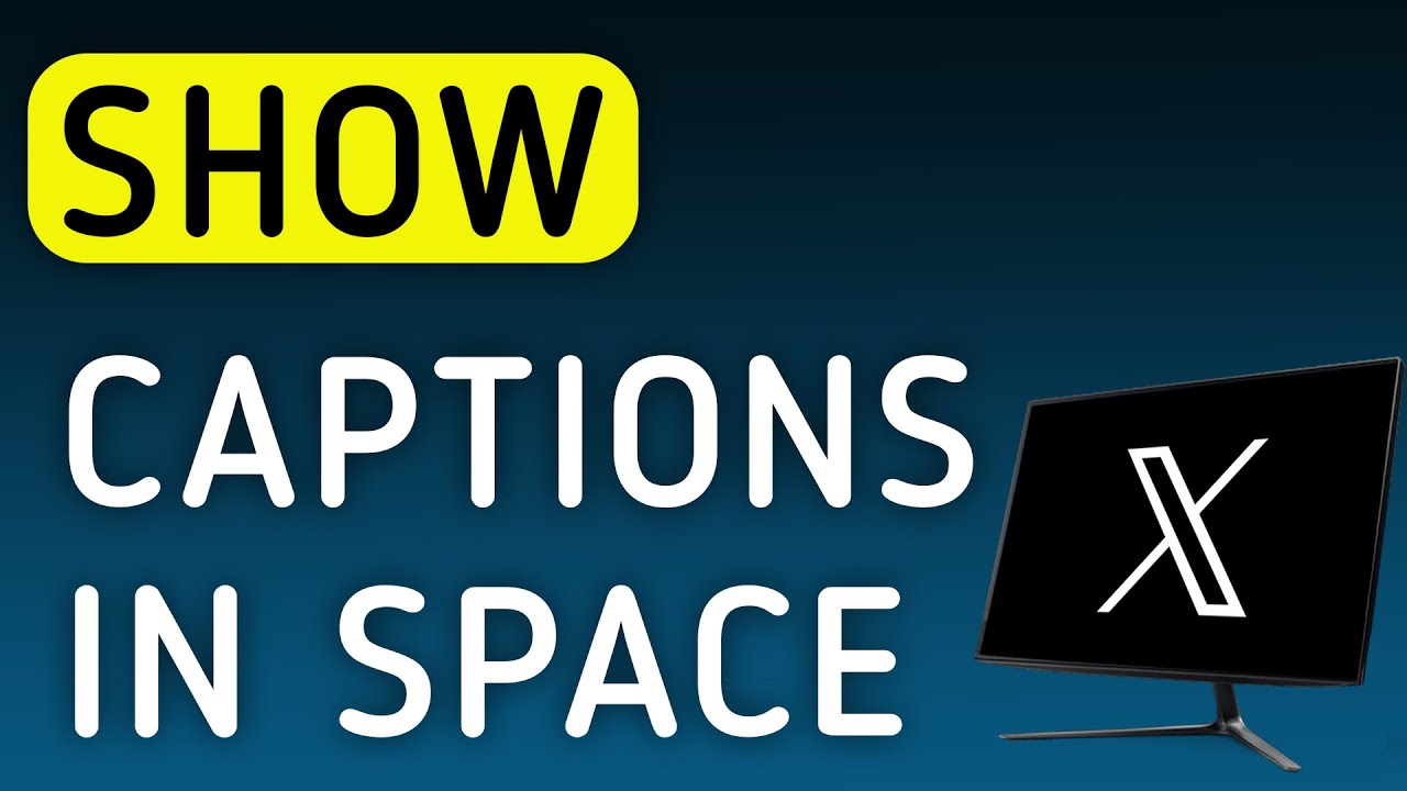 How To Show Captions In Space On X (Twitter) On PC (New Update)